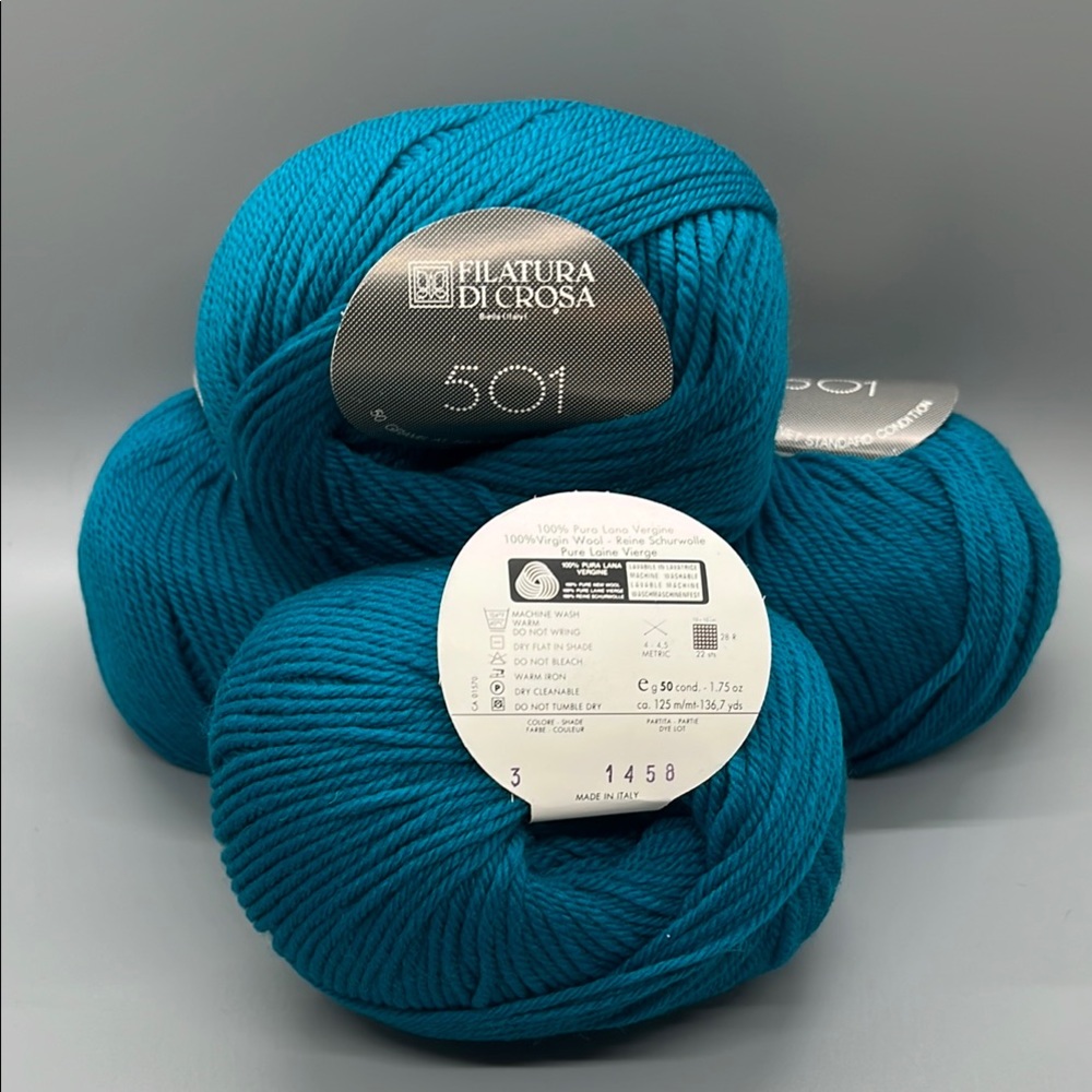 Filatura Di Crosa Teal Yarn Bundle